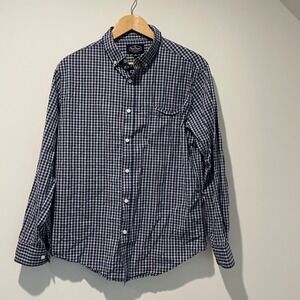 Nat Nast Luxury Originals Gingham Check Button Down Shirt Mens Large